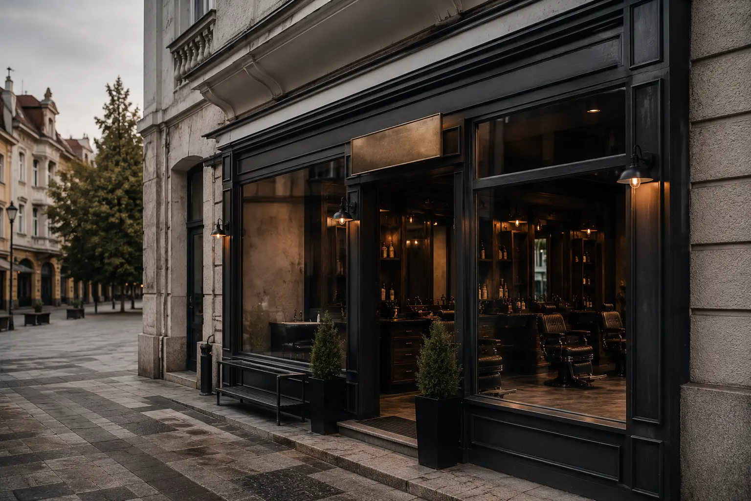 Ulaz u premium barber salon u centru Banje Luke